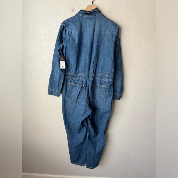 NEW Lee x Free People modern vintage Union alls denim jumpsuit - Picture 8 of 14